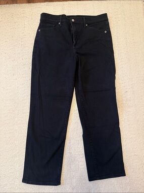 Express Women’s Black Straight-Leg Jeans